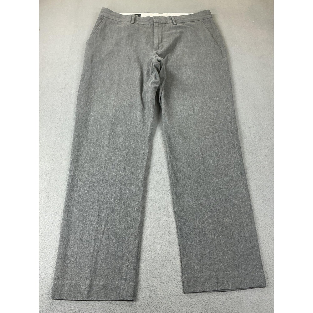 J.CREW Pants Mens 35x32 Gray Classic Fit Bedford Cotton Tweed Dress Pants - Picture 1 of 10